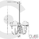 Lámpara colgante 2CAF01