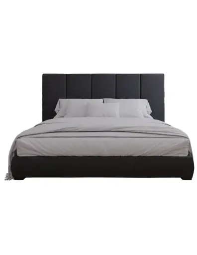WALL FURNITURE PANELING® Beds 120, Cama de diseño con Cabecera 52 de tapicería de Calidad Superior + Base de cama Reforzado con angulos de Acero + Somier de Alta Resistencia