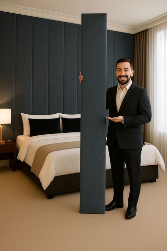 Instalación de paneles de tapicería 240 cm altura